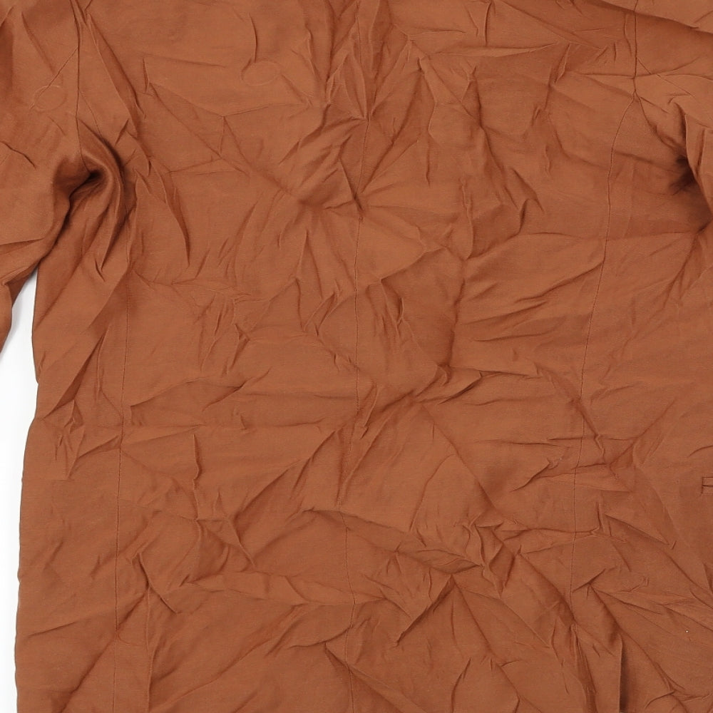 Topshop  Womens Brown   Jacket Blazer Size 8