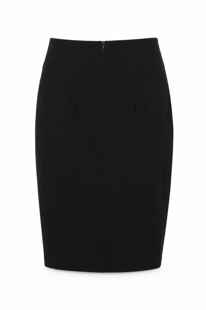 MISSSEXIES Womens Black   A-Line Skirt Size 10  - split front