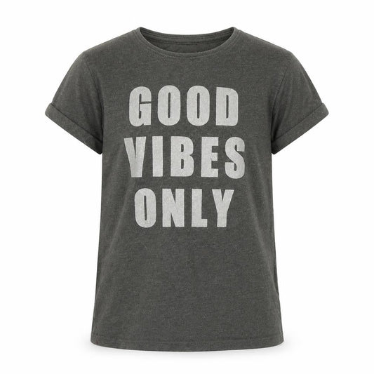 Primark Girls Grey Colourblock  Basic T-Shirt Size 7 Years