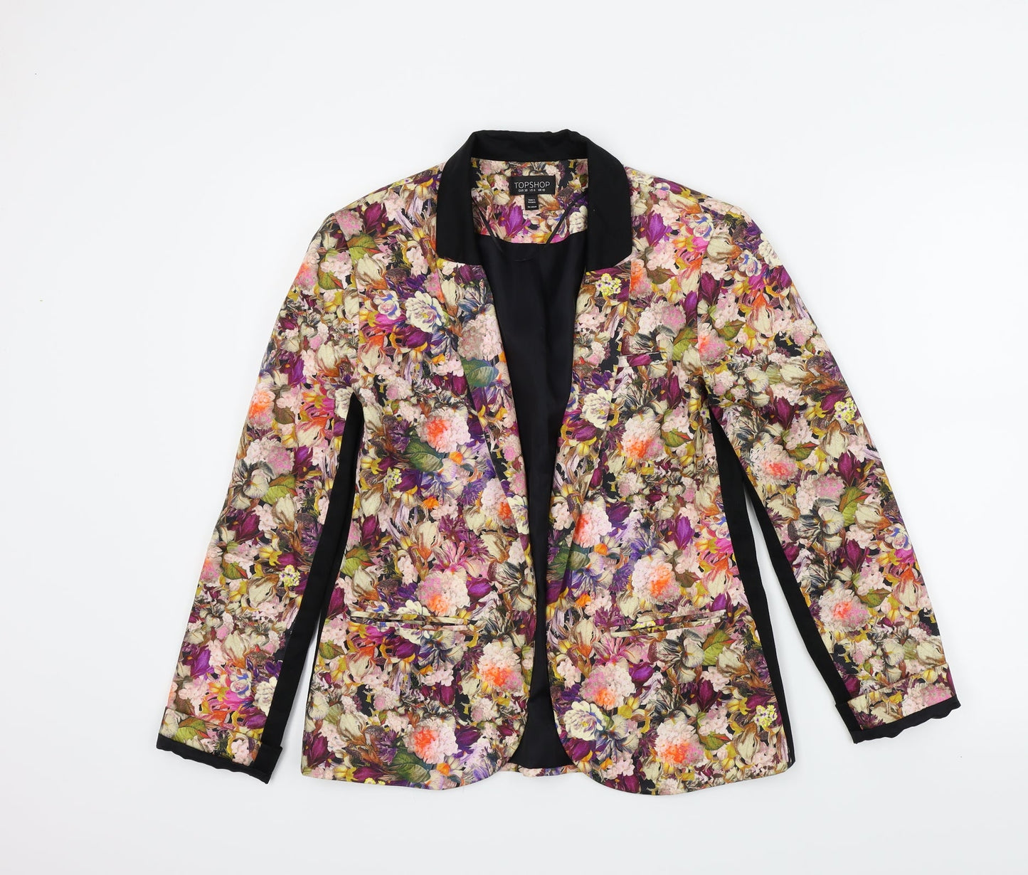 Topshop Womens Multicoloured Floral  Jacket  Size 6