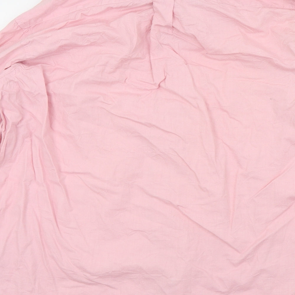 Liberty Mens Pink Colourblock   Button-Up Size 16