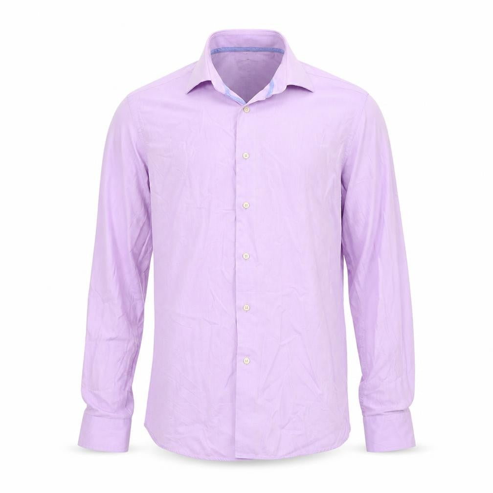 NEXT Mens Purple Colourblock   Button-Up Size 15