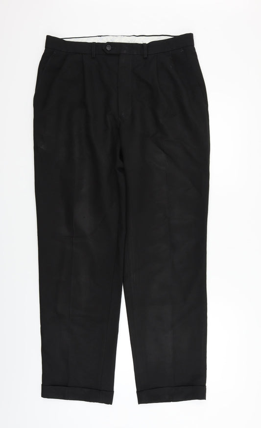 Marks and Spencer Womens Black   Trousers  Size 34 in L31 in