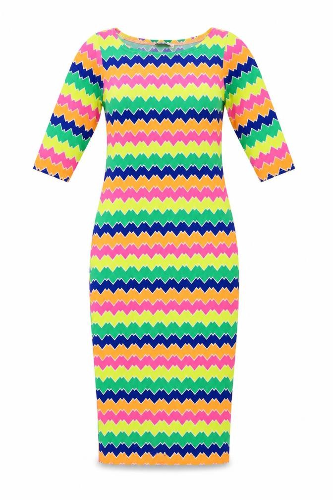 Zack London Womens Multicoloured Striped  Fit & Flare  Size 8