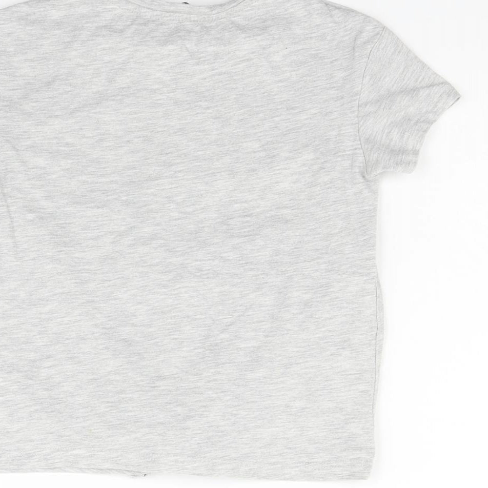 George Girls Grey   Basic T-Shirt Size 5-6 Years  - tro pi cal