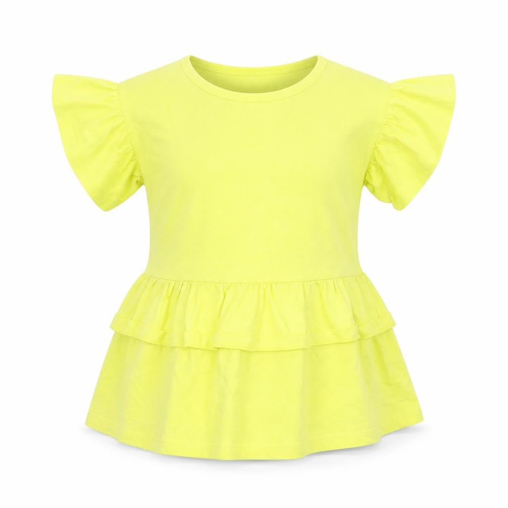 TU Girls Yellow   Basic T-Shirt Size 9 Years