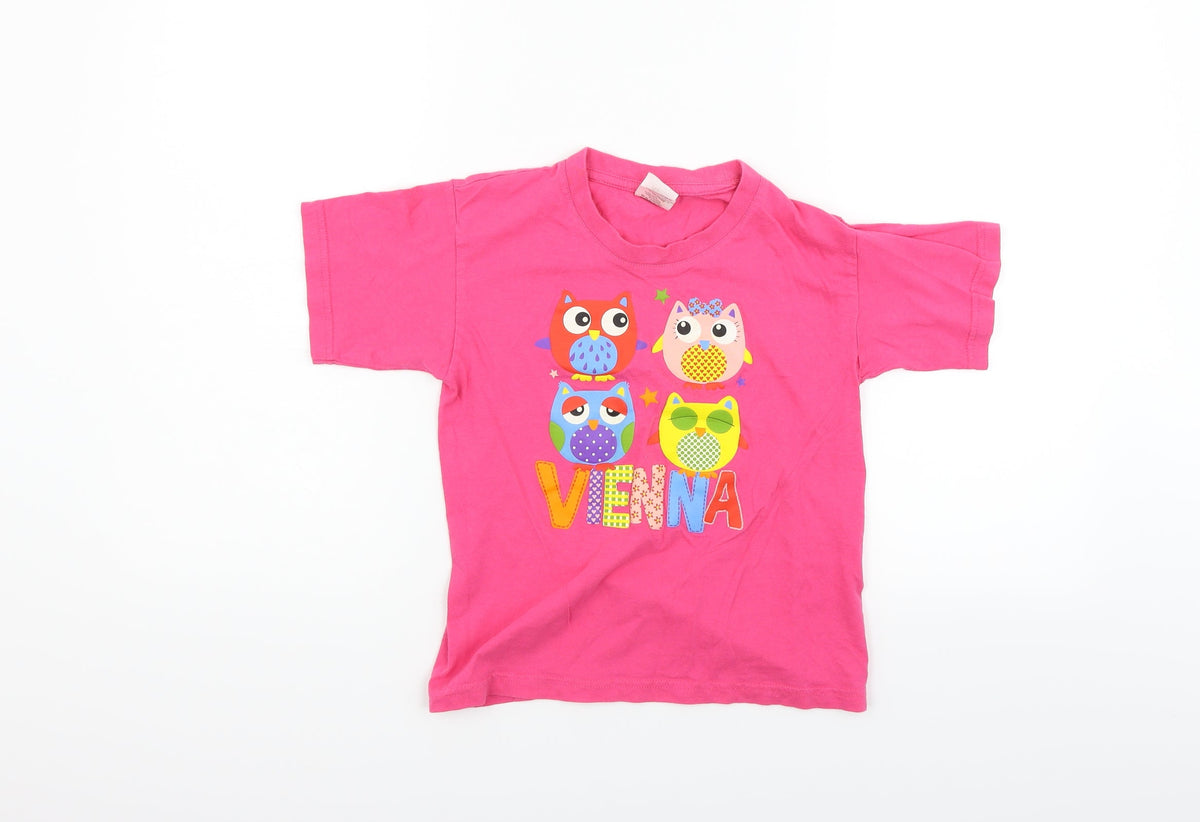 B&C Girls Pink   Basic Polo Size 7-8 Years