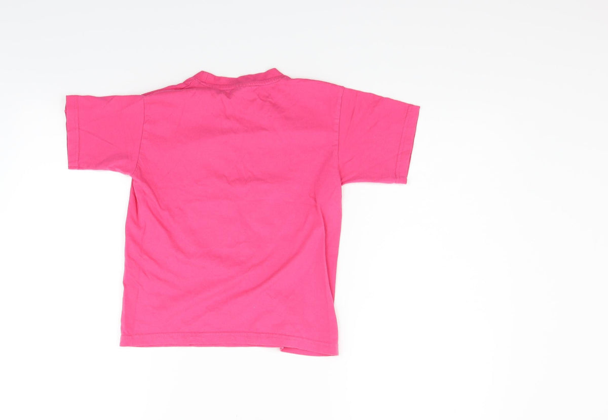 B&C Girls Pink   Basic Polo Size 7-8 Years