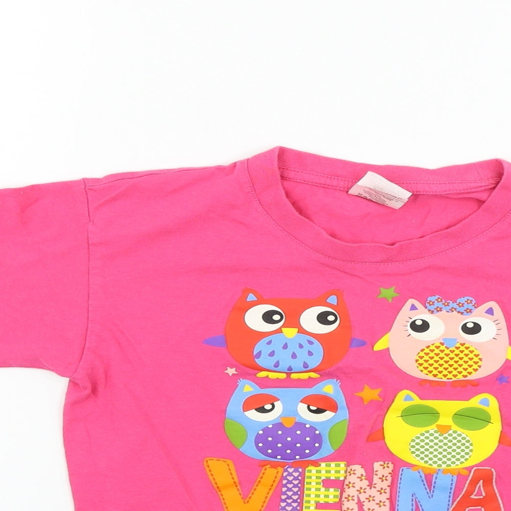 B&C Girls Pink   Basic Polo Size 7-8 Years