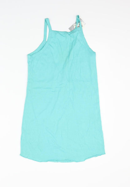Back view of Atmosphere women’s blue fit & flare, size UK 10