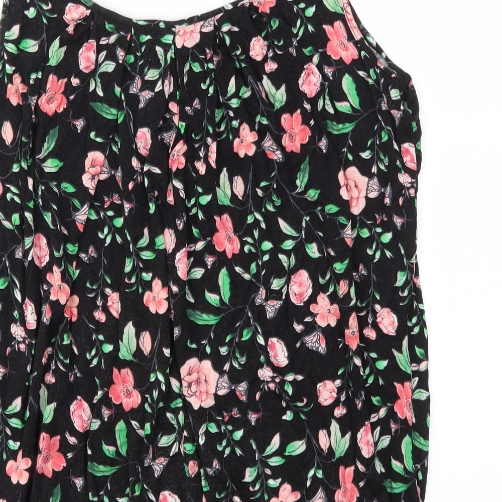 South Womens Multicoloured Floral  Basic T-Shirt Size 14
