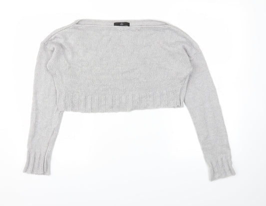 Missguided Womens Grey   Pullover Jumper Size S