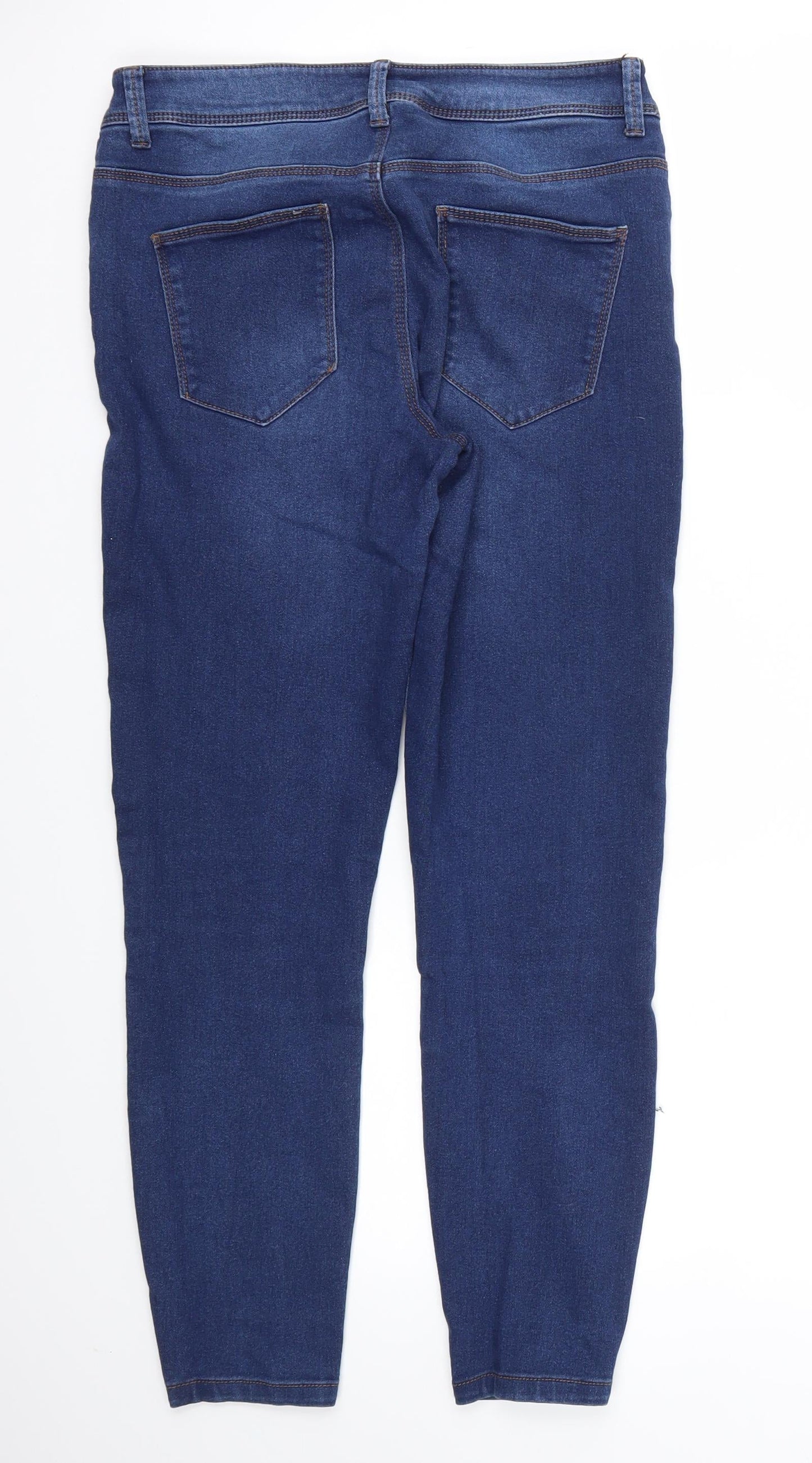 Denim & Co. Womens Blue   Skinny Jeans Size 10 L27 in