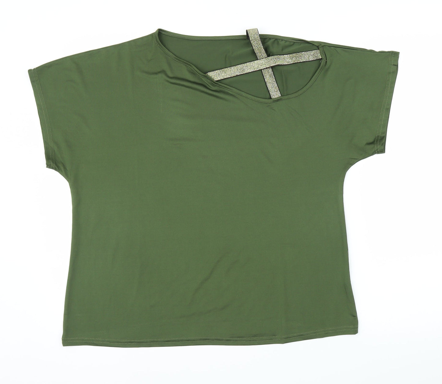 Preworn Womens Green   Basic Blouse Size 2XL