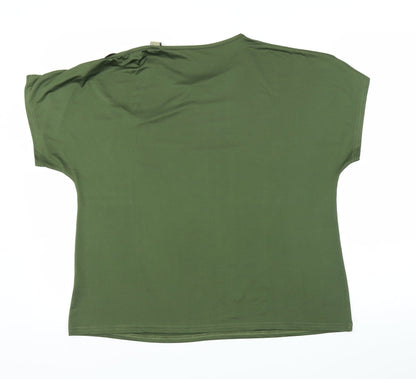 Preworn Womens Green   Basic Blouse Size 2XL