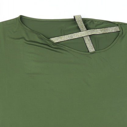 Preworn Womens Green   Basic Blouse Size 2XL