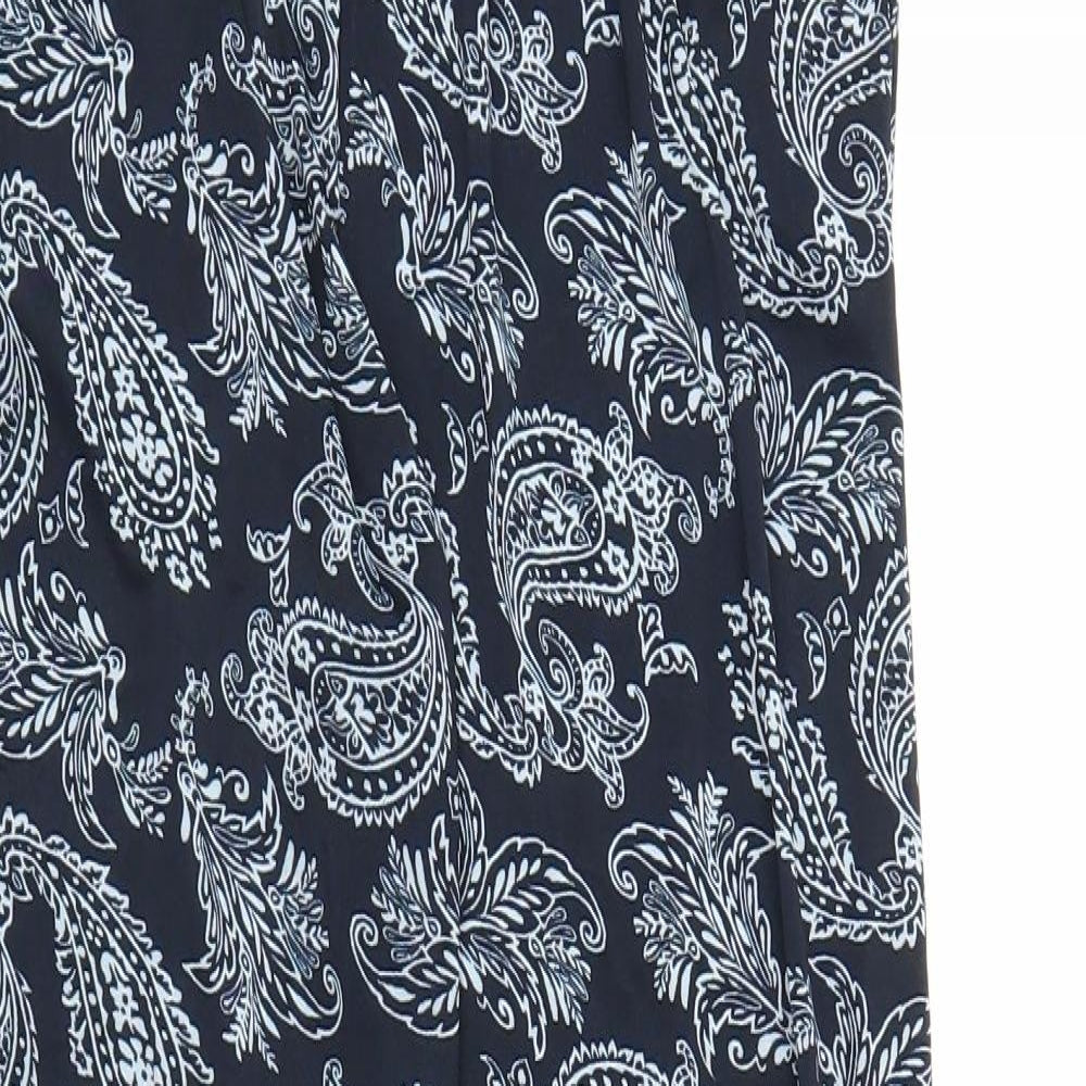 Preworn Womens Blue Paisley  Harem Trousers Size M L30 in