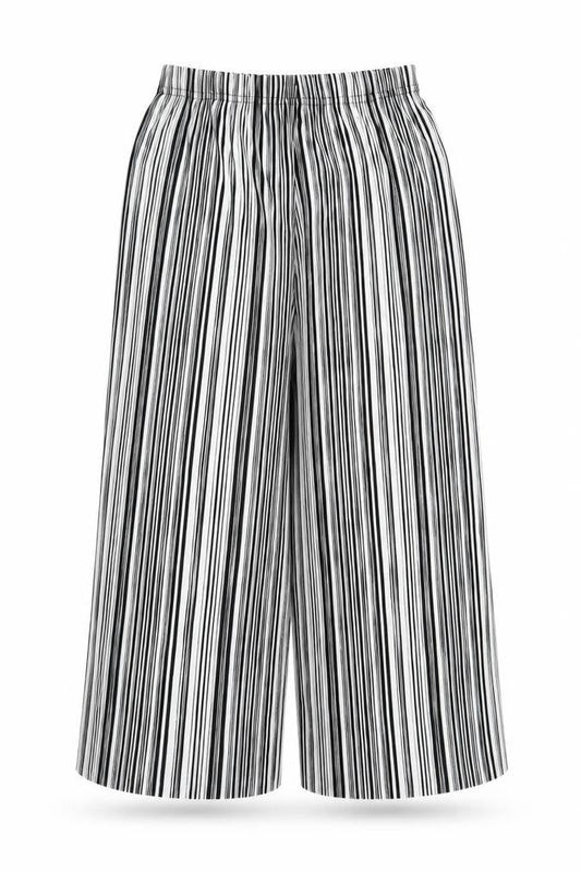 Primark Womens Grey Striped  Bloomer Trousers Size 8 L22 in