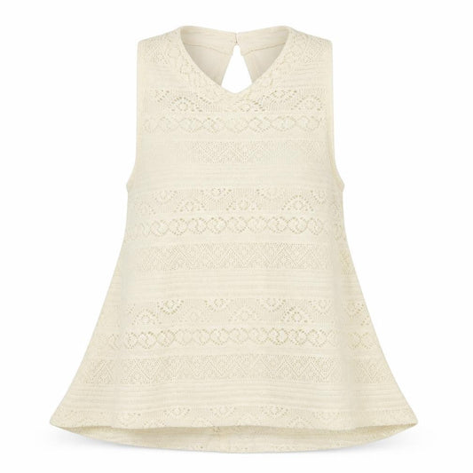 Hollister Womens Ivory Geometric  Basic Blouse Size M