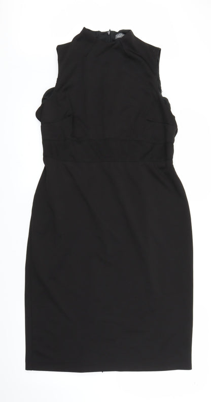 Additional front view of Papaya women’s black sheath, size UK 14