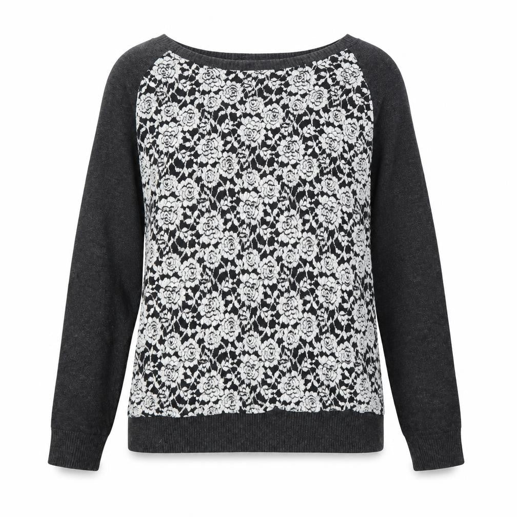Marks & Spencer Womens Blue Floral  Pullover Jumper Size 10
