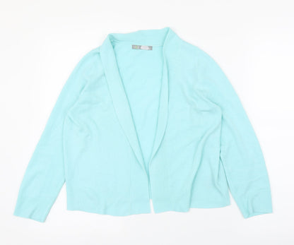 Preloved M&S Womens Green   Cardigan Jumper Size 10 - Front