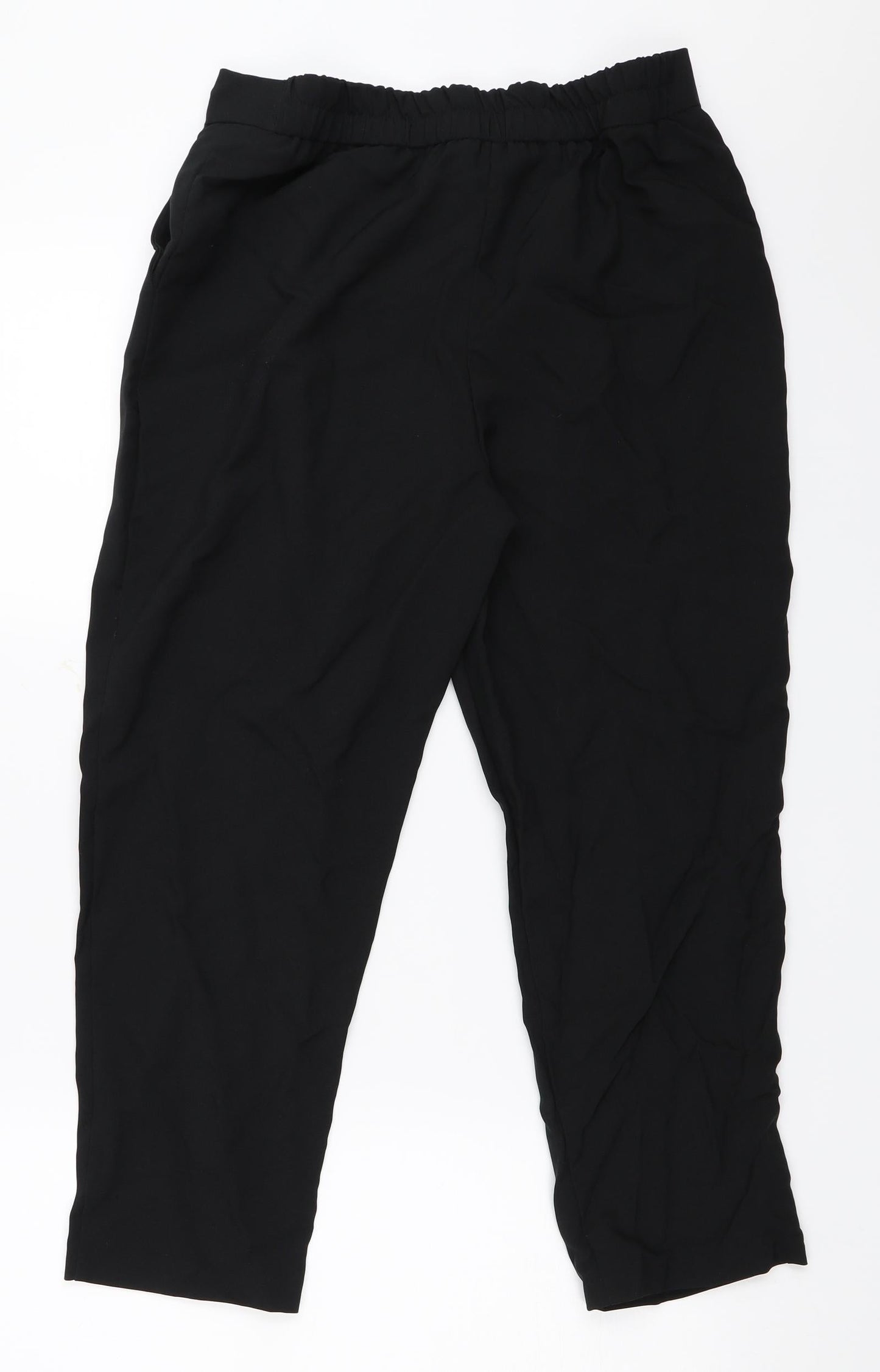 ASOS Womens Black   Cropped Trousers Size 8 L23 in