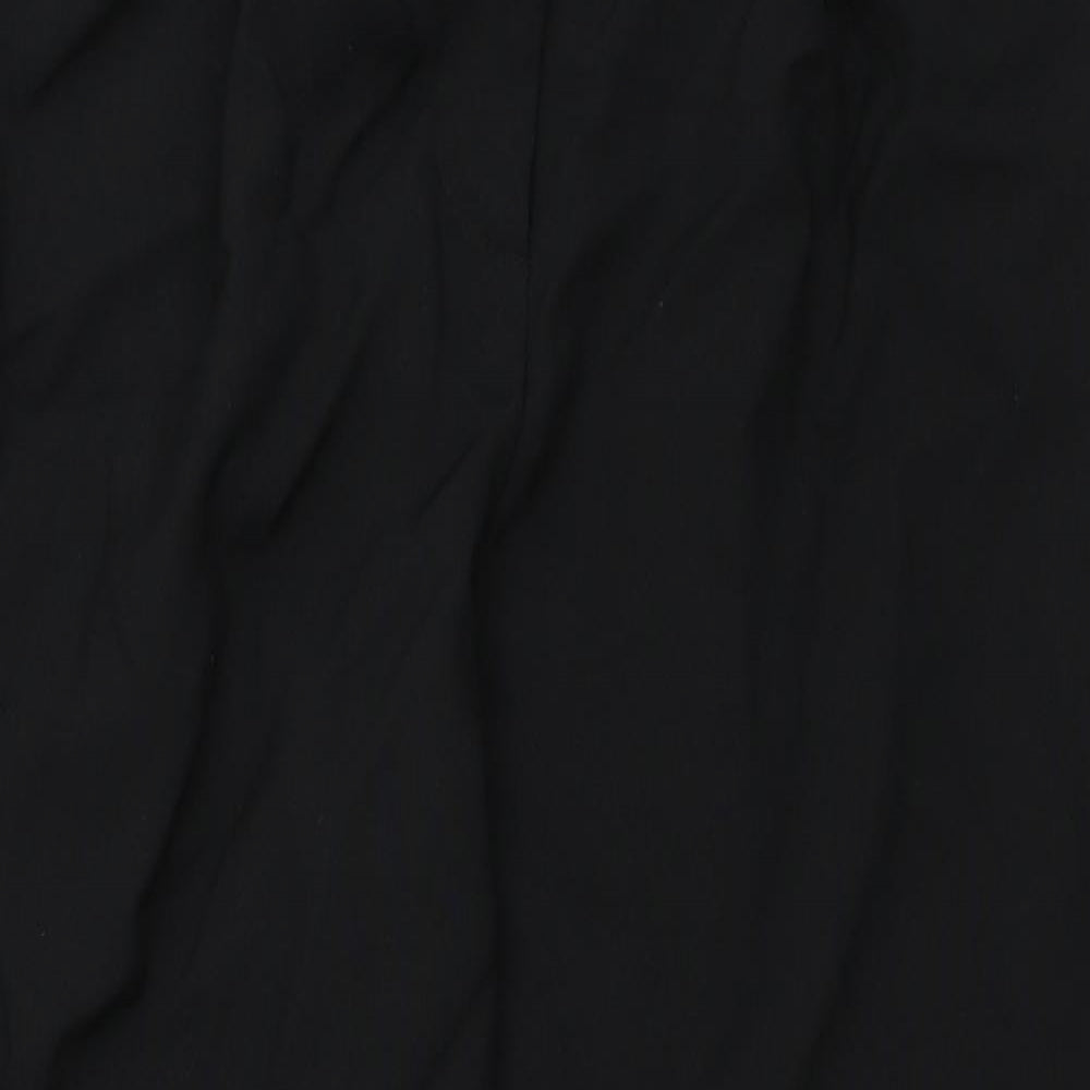 ASOS Womens Black   Cropped Trousers Size 8 L23 in