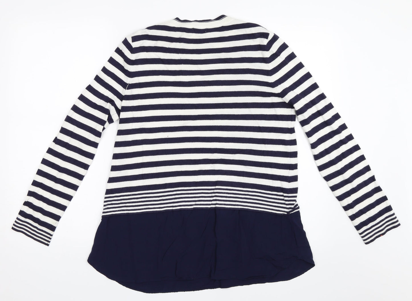 F&F Womens Blue Striped  Pullover Jumper Size 14