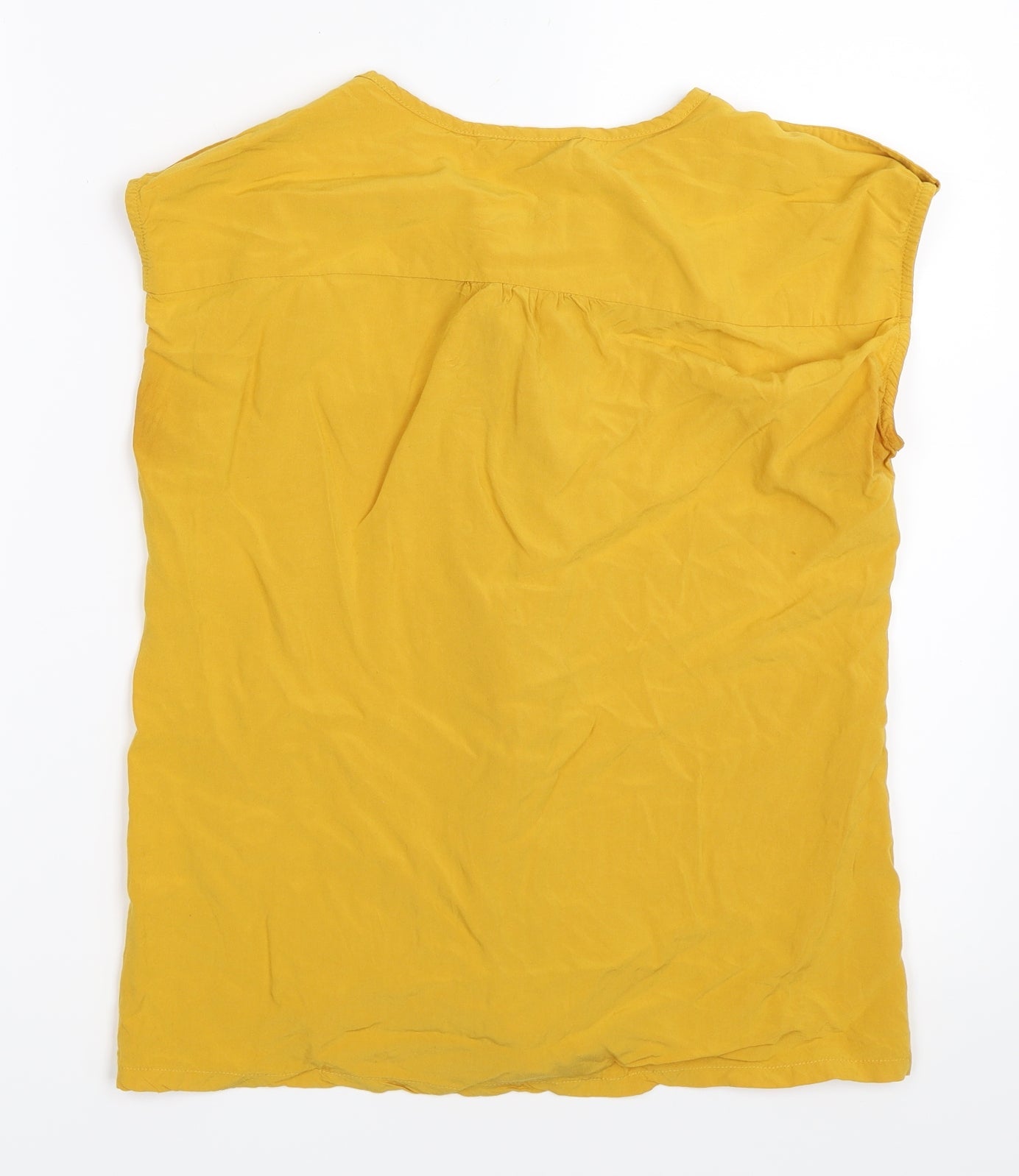 O STIN Womens Yellow   Basic Blouse Size M