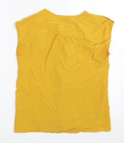 O STIN Womens Yellow   Basic Blouse Size M