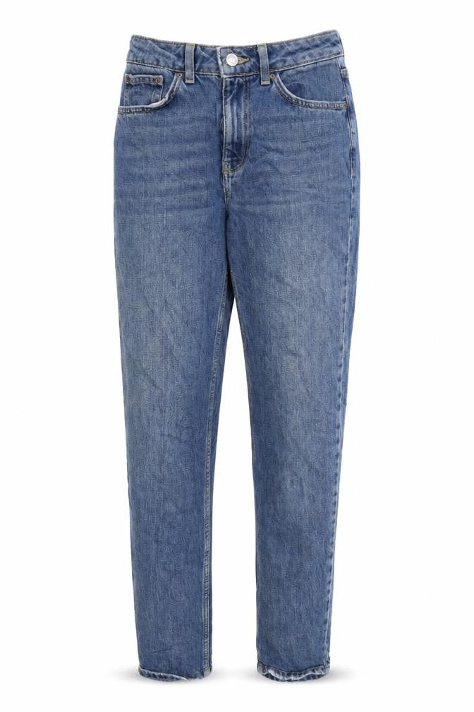 Topshop Womens Blue  Denim Straight Jeans Size 25 in L34 in