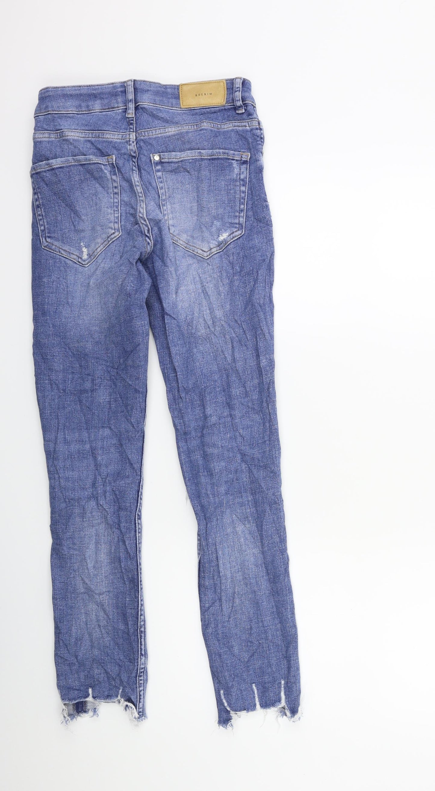 H&M Womens Blue  Denim Skinny Jeans Size 26 in L27 in