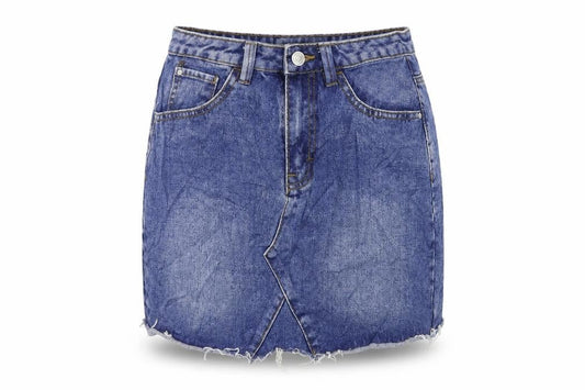 Denim & Co. Womens Blue  Denim Straight & Pencil Skirt Size 6