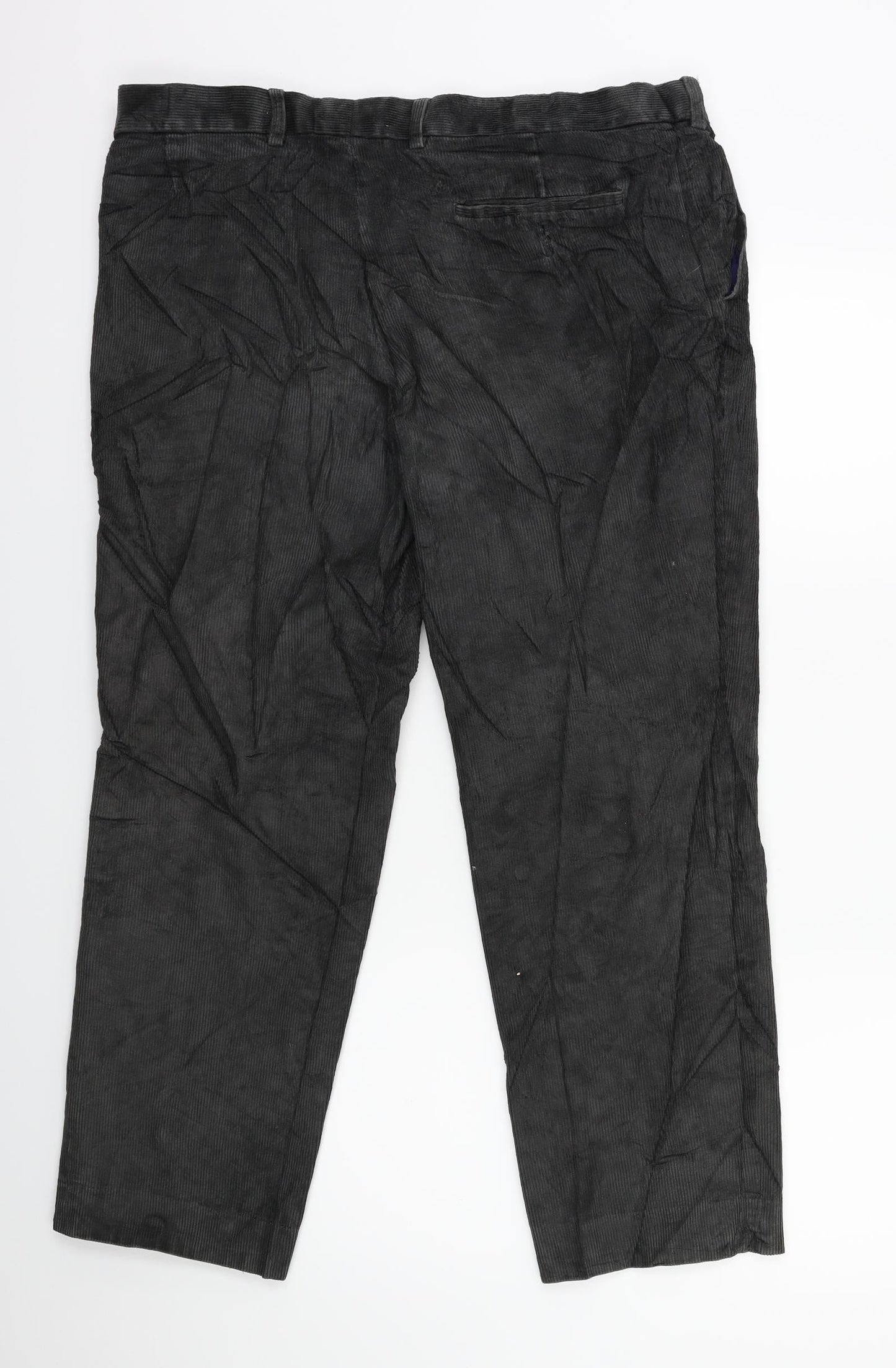 Marks and Spencer Womens Black  Corduroy Trousers  Size 36 in L29 in