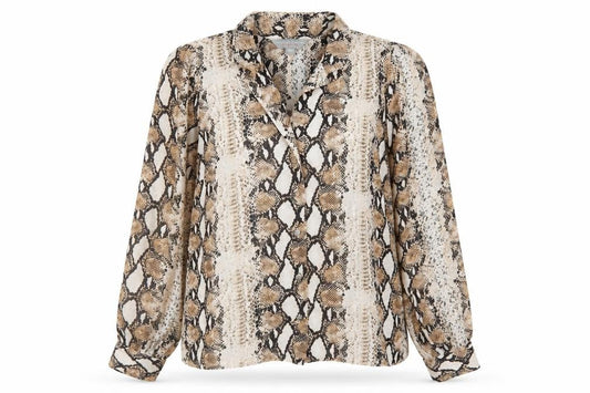 Dorothy Perkins Womens Brown Animal Print  Basic Button-Up Size 12
