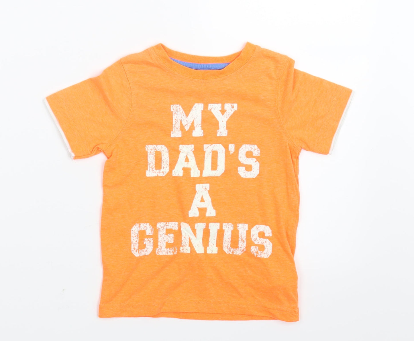 Mothercare Boys Orange   Basic T-Shirt Size 3-4 Years