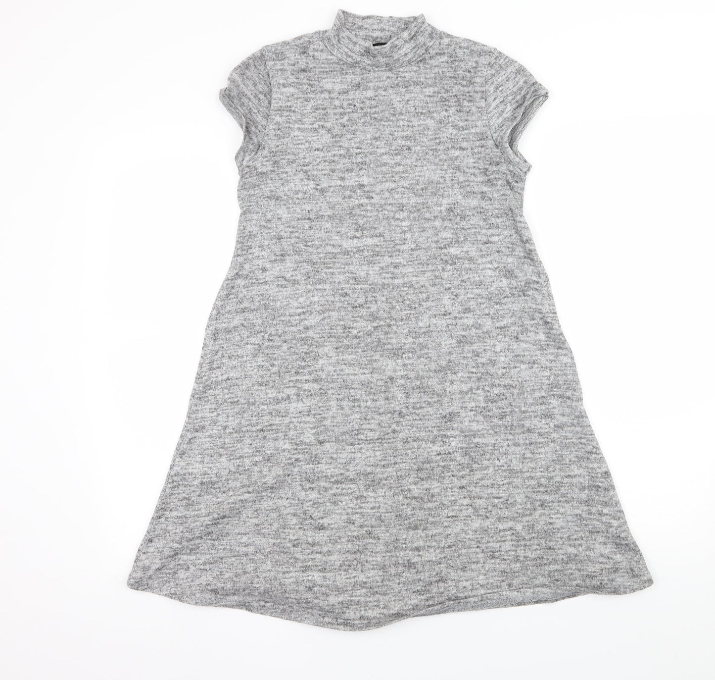 Select Womens Grey  Knit Basic T-Shirt Size 10