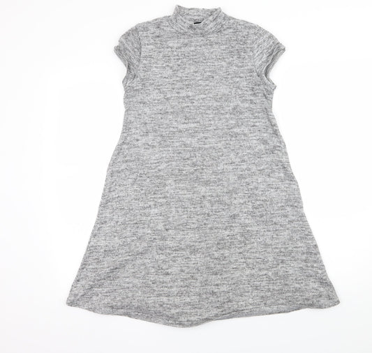 Select Womens Grey  Knit Basic T-Shirt Size 10