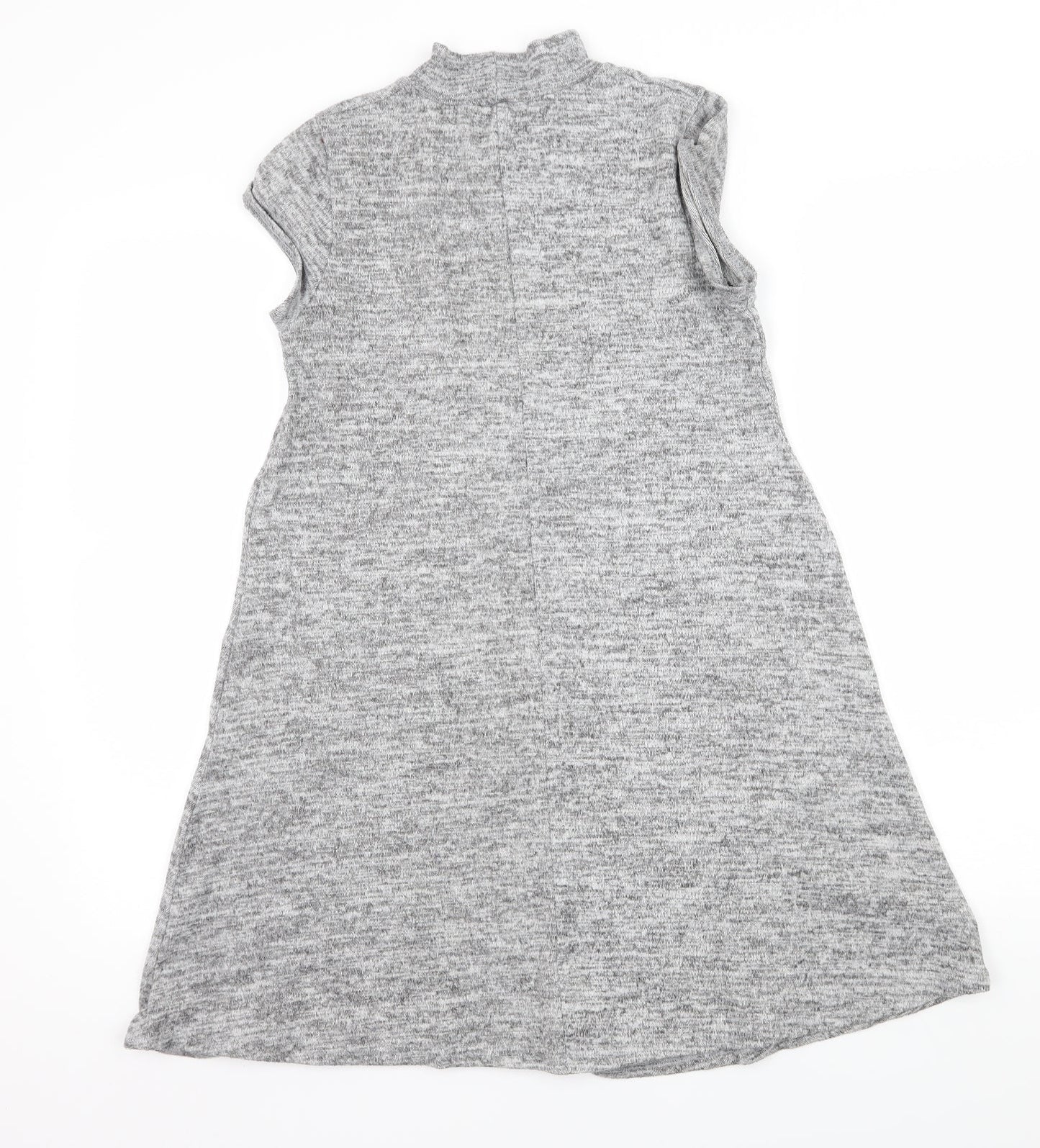 Select Womens Grey  Knit Basic T-Shirt Size 10