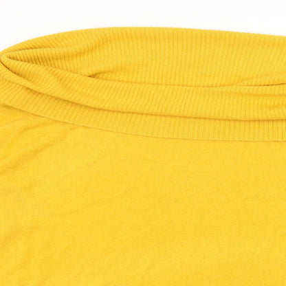 Preloved TU Womens Yellow  Knit Pullover Jumper Size 18 - Detail
