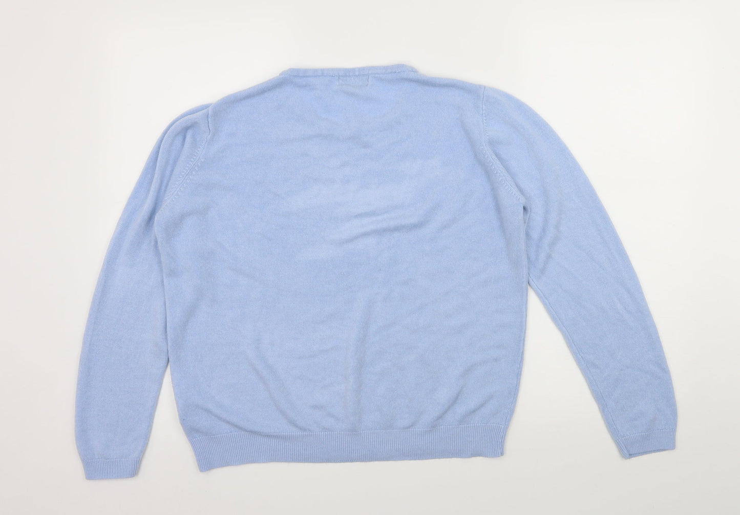 Arista Womens Blue  Knit Pullover Jumper Size 14