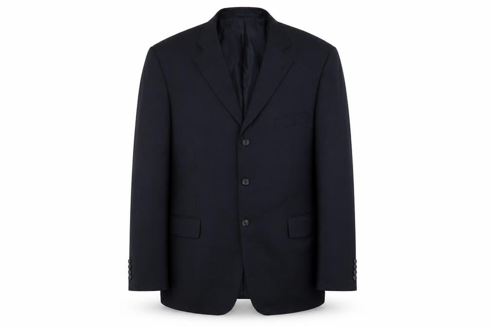 Armando Mens Blue Check  Jacket Suit Jacket Size XL
