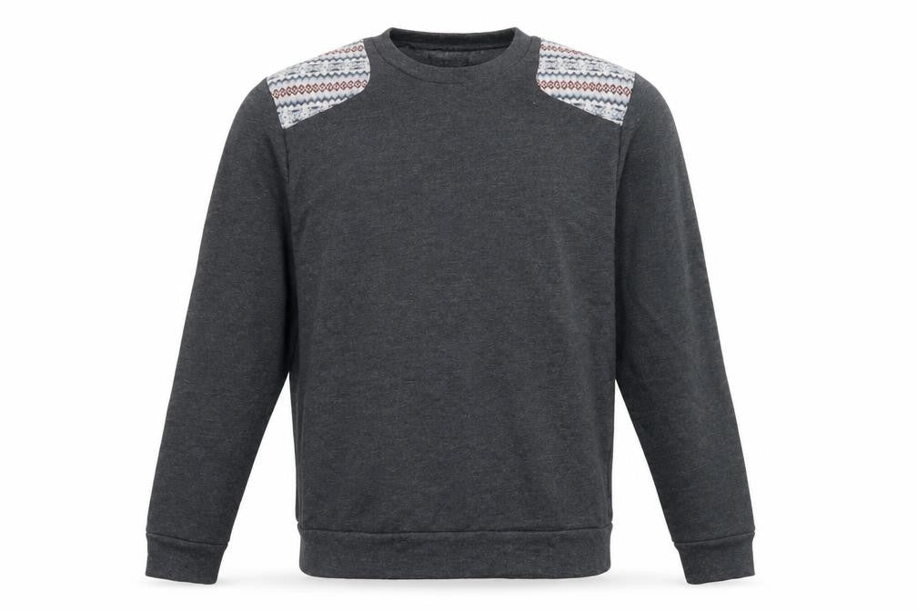 Topman Mens Blue Geometric Jersey Pullover Sweatshirt Size L