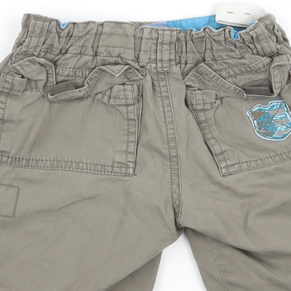 Pumpkin Patch Boys Grey   Cargo Trousers Size 12-18 Months