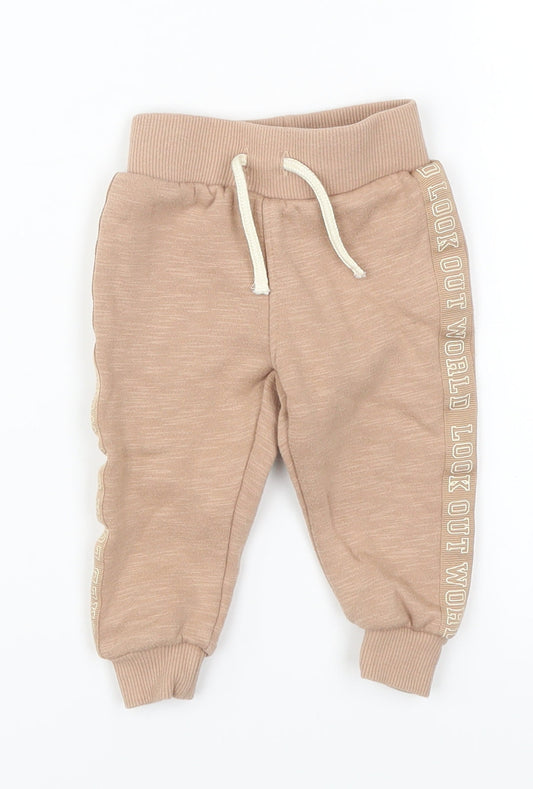 Primark Boys Beige   Sweatpants Trousers Size 3-6 Months  - Look Out World
