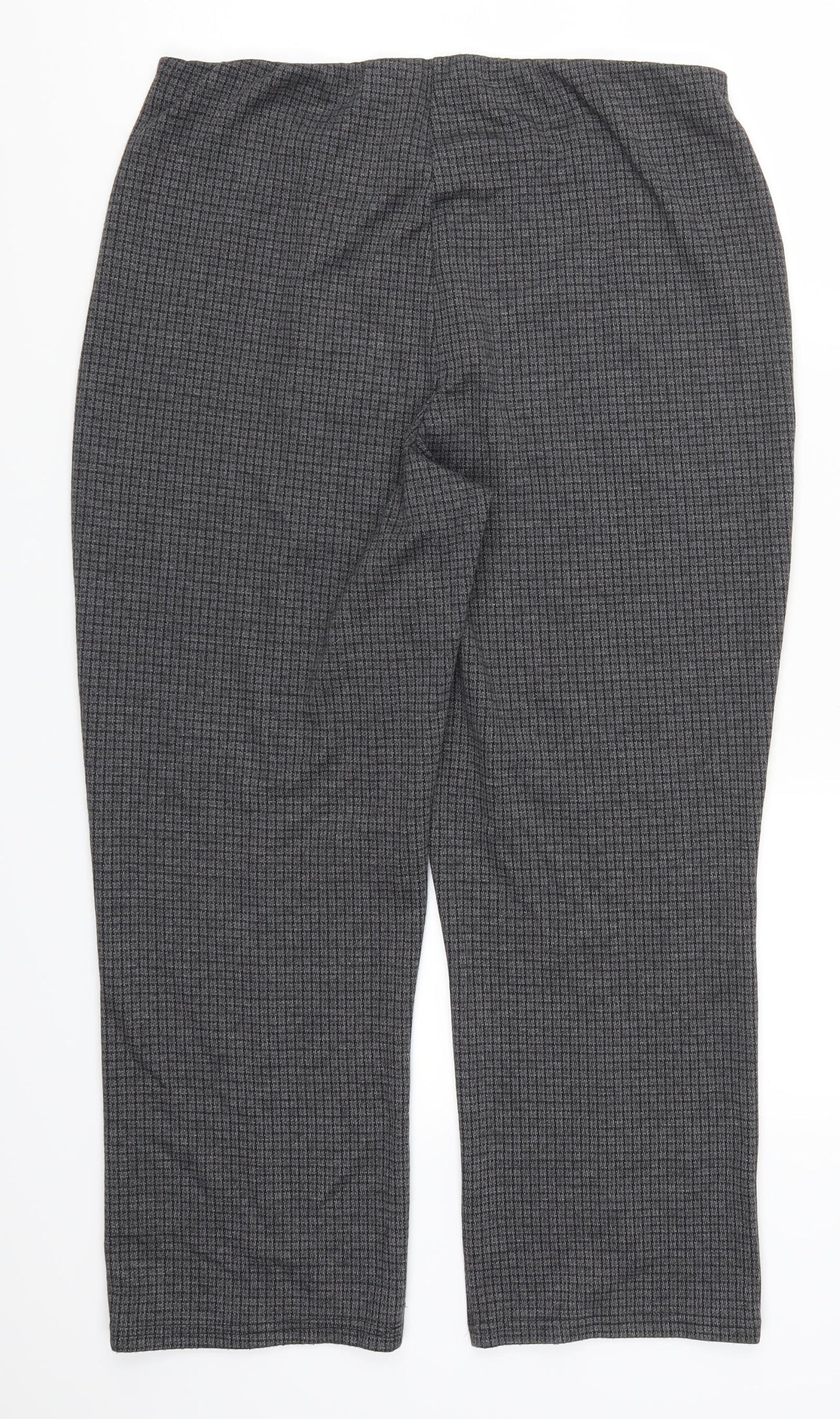 Preworn Womens Grey Check  Trousers  Size 16 L25 in