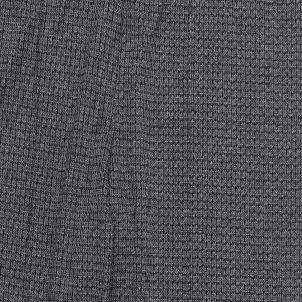 Preworn Womens Grey Check  Trousers  Size 16 L25 in