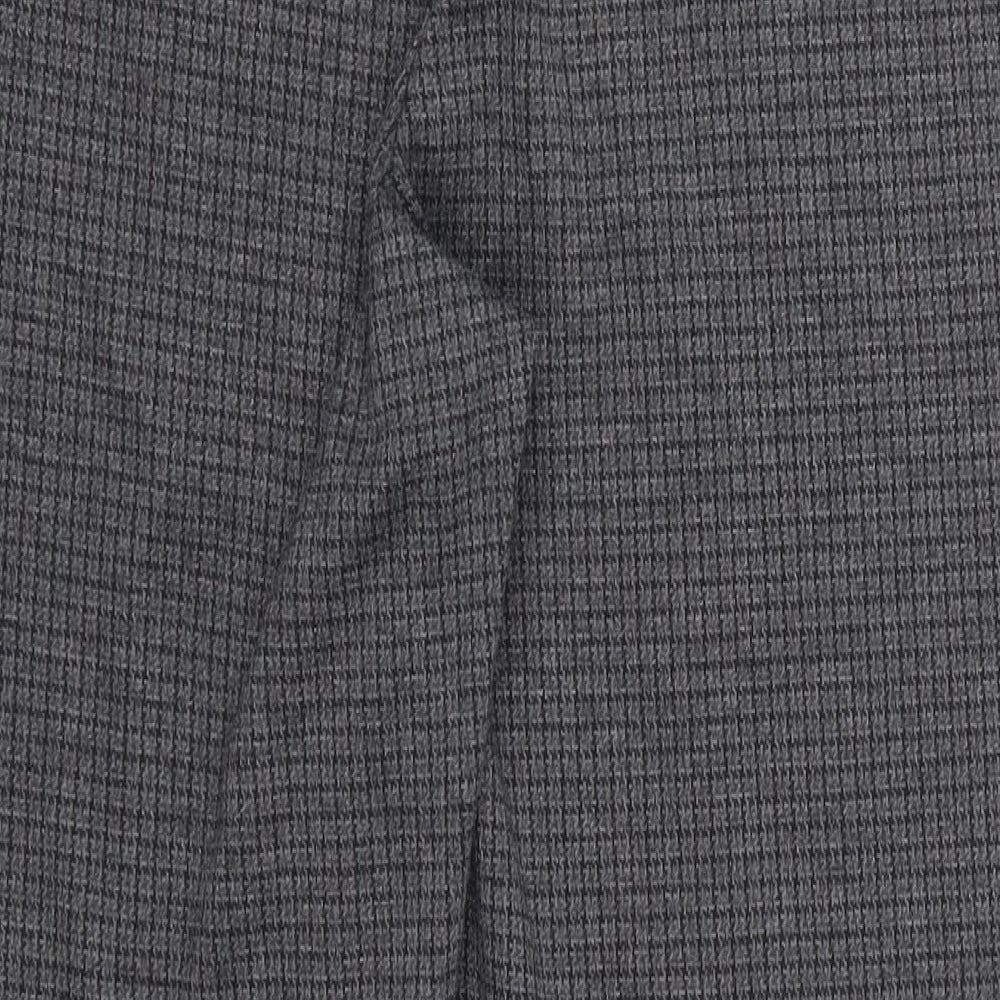 Preworn Womens Grey Check  Trousers  Size 16 L25 in