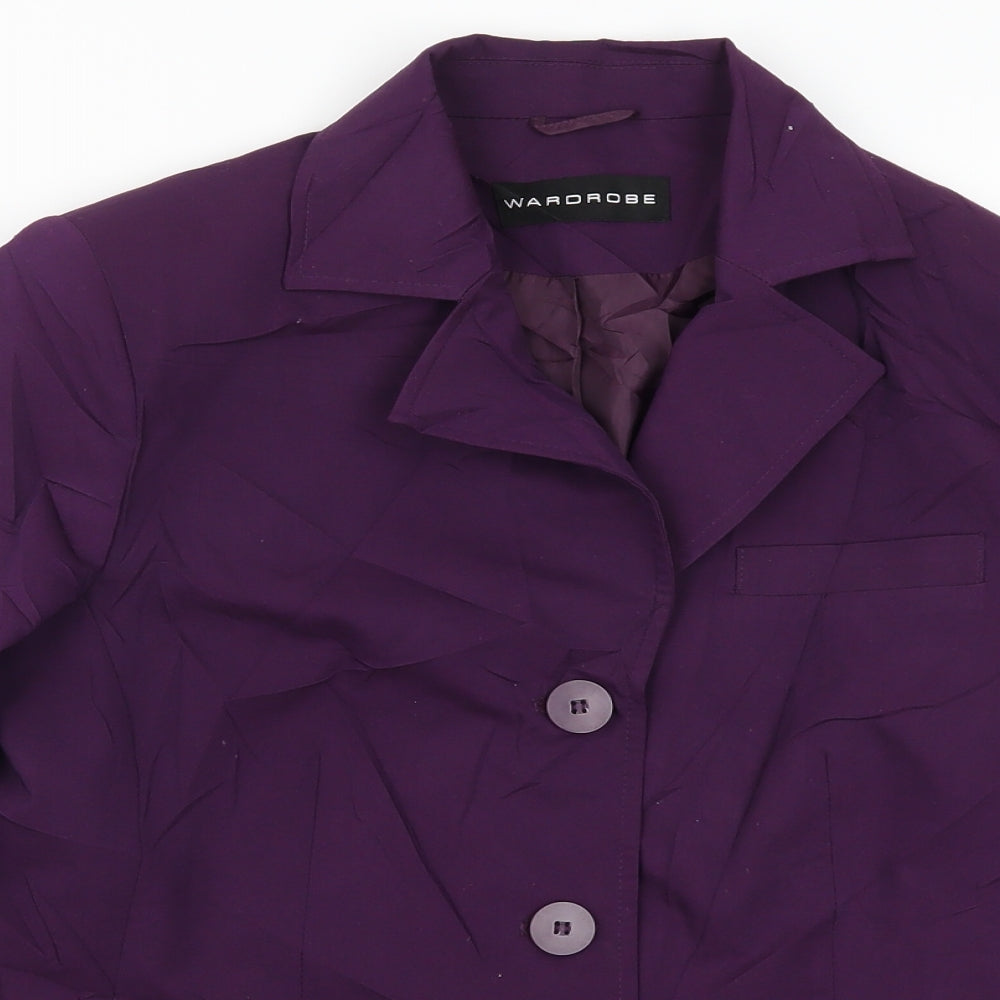 Wardrobe Womens Purple   Jacket  Size 12